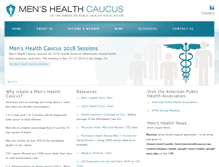 Tablet Screenshot of menshealthcaucus.net